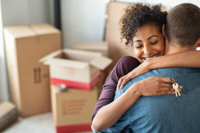 couple huggging